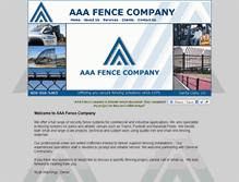 Tablet Screenshot of aaafenceco.com